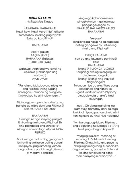 baliw sa pag ibig declamation|Deklamasyon Tunay Na Baliw .